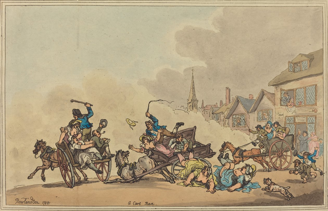 Et vognløp av Thomas Rowlandson