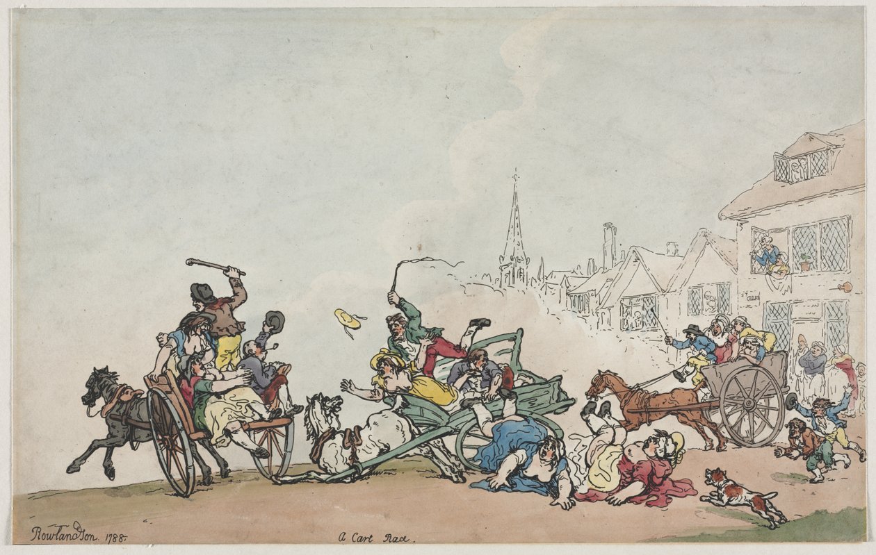 Et vognløp av Thomas Rowlandson