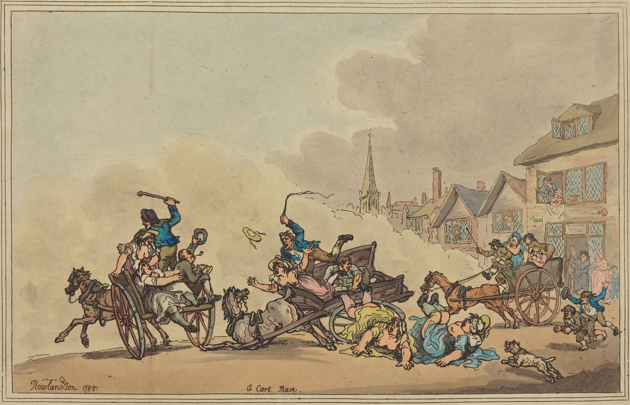 Et vognløp av Thomas Rowlandson