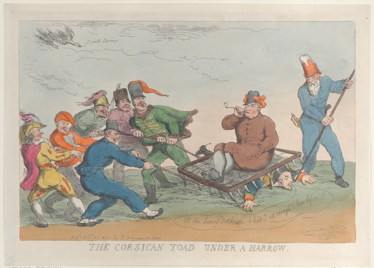 En korsikansk padde under en harv, 27. november 1813., 27. november 1813. av Thomas Rowlandson