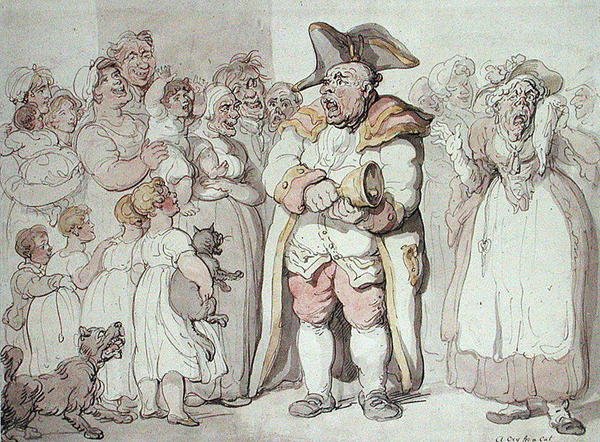 A Cry for a Cat (penn og blekk og akvarell på papir) av Thomas Rowlandson