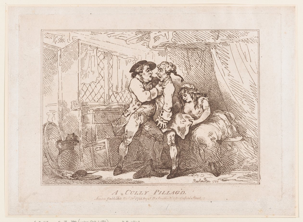 I Cully ble det plyndret av Thomas Rowlandson