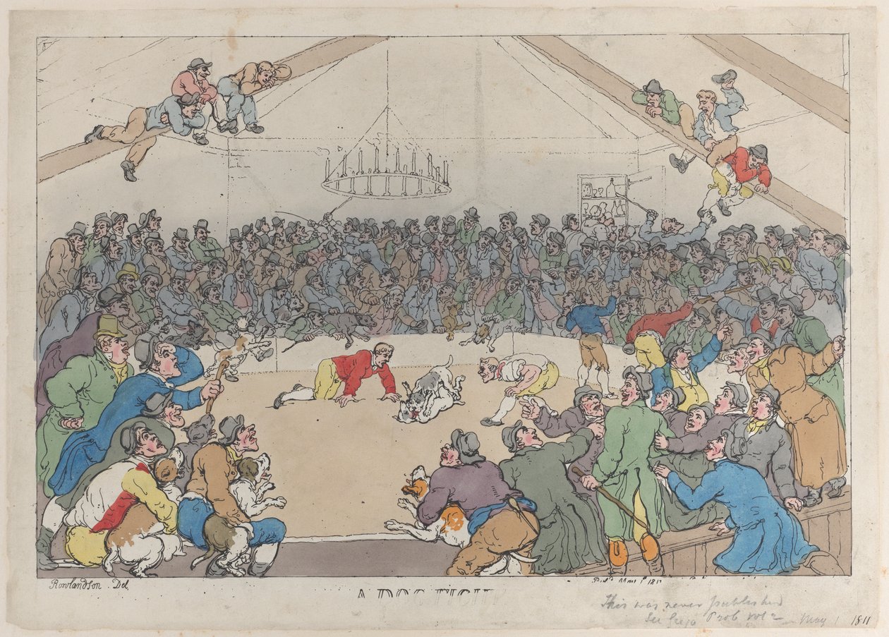 En hundekamp, 1. mai 1811., 1. mai 1811. av Thomas Rowlandson