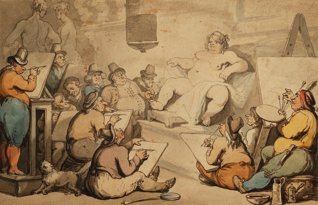 Et nederlandsk akademi, av Thomas Rowlandson