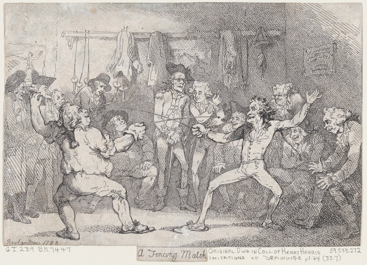 En fektingkamp av Thomas Rowlandson