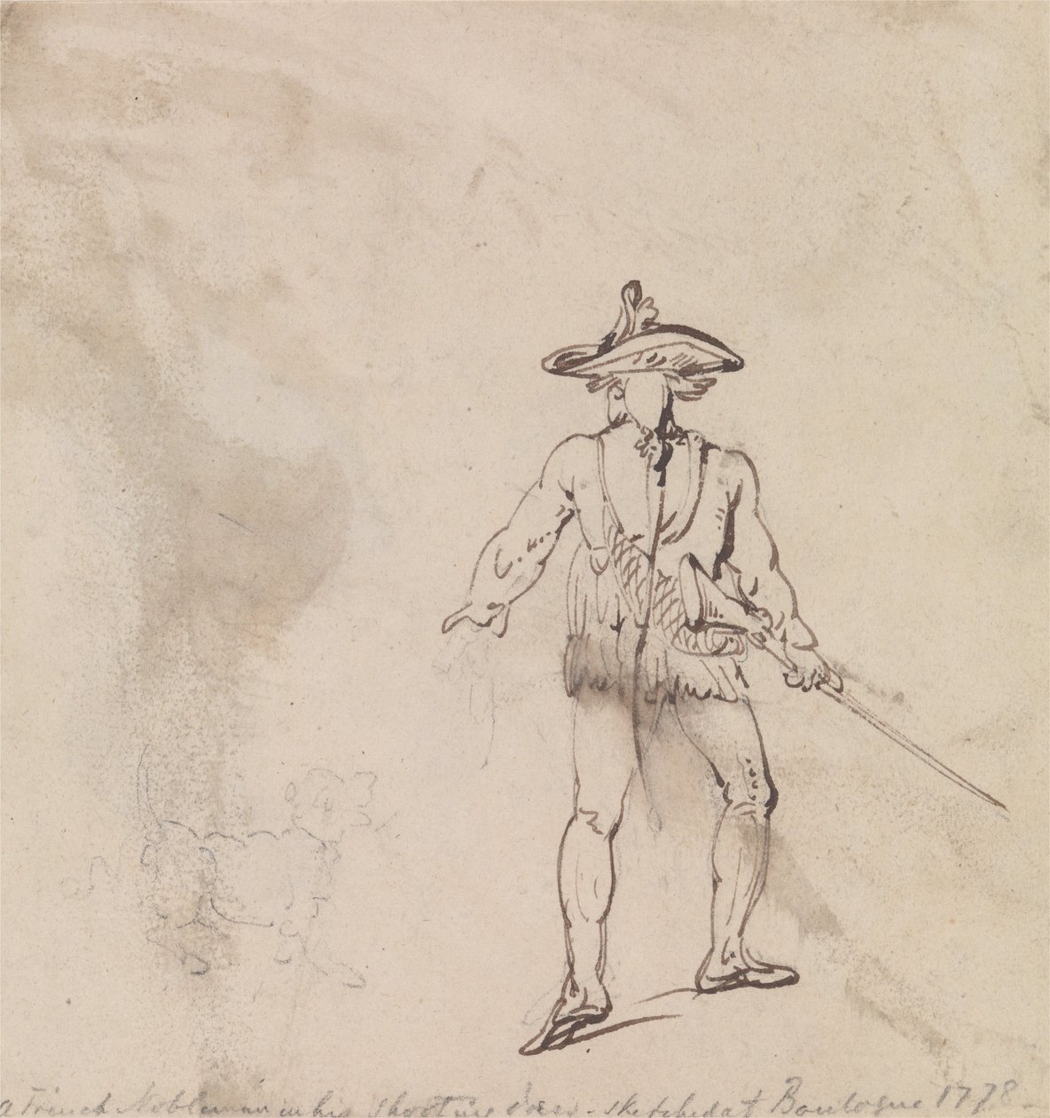 En fransk adelsmann på jakt av Thomas Rowlandson