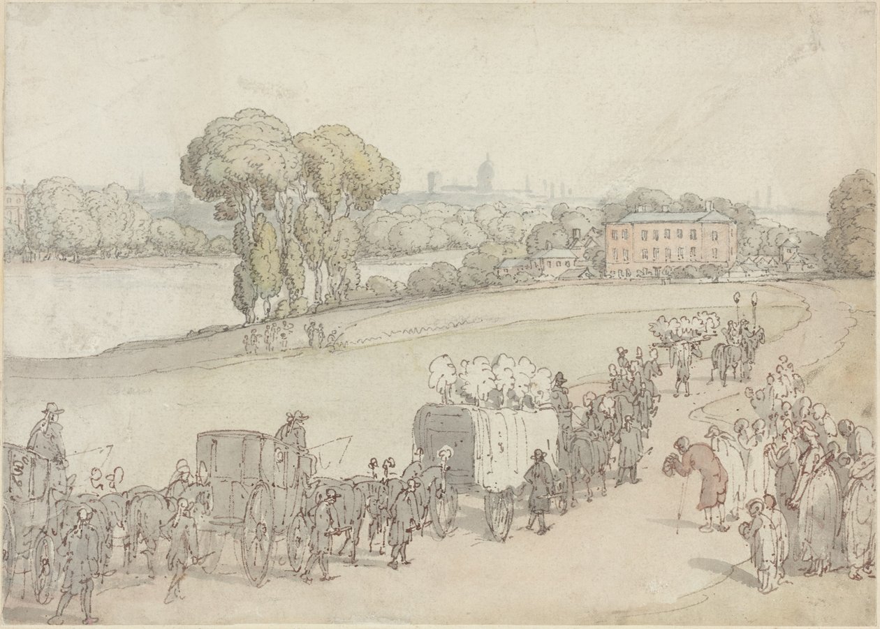 En begravelsesprosesjon av Thomas Rowlandson