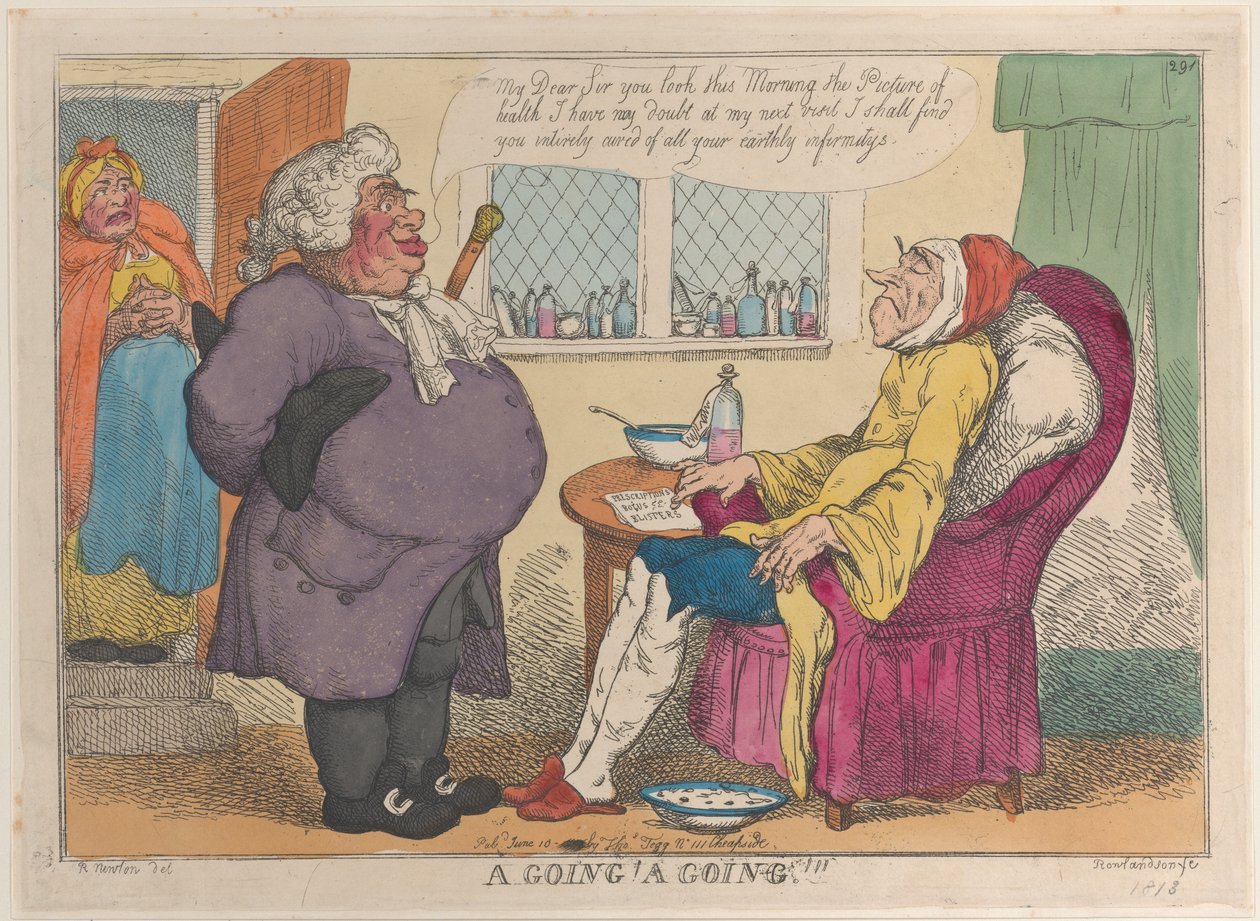A Going! A Going!!!, [1809], gjenutgitt 1813., [1809], gjenutgitt 1813. av Thomas Rowlandson