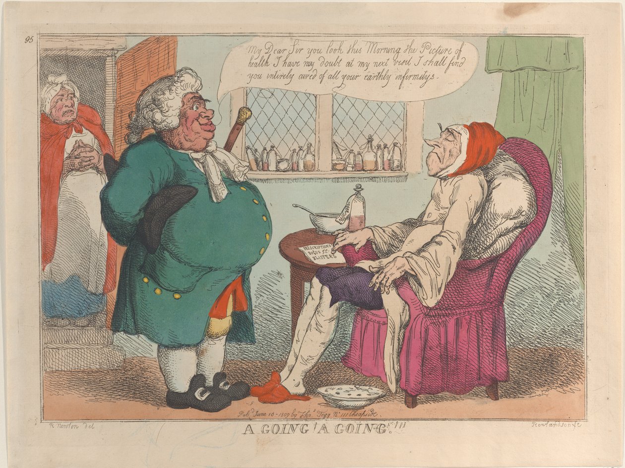 A Going! A Going!!!, 10. juni 1809., 10. juni 1809. av Thomas Rowlandson