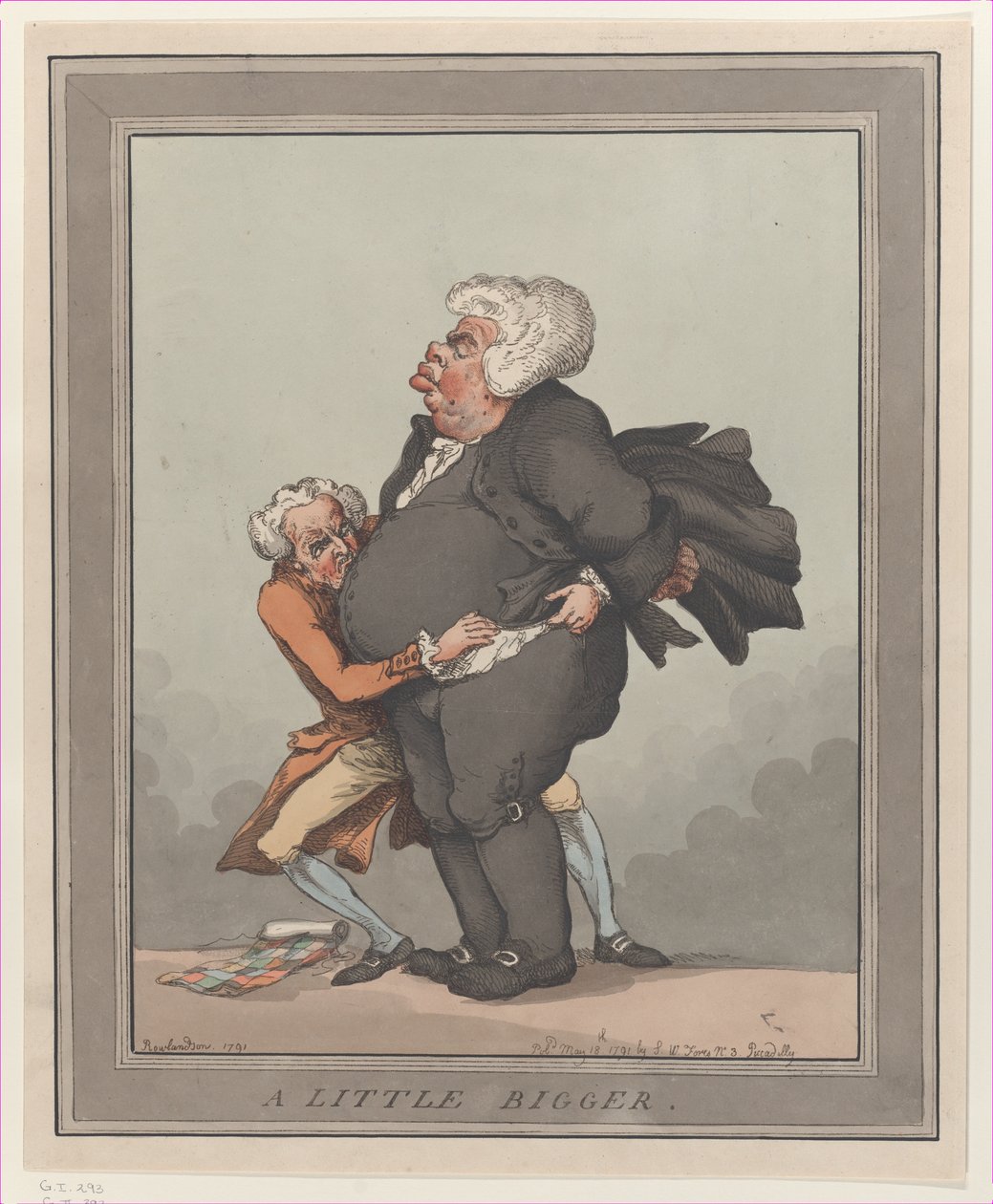 A Little Bigger, 18. mai 1791., 18. mai 1791. av Thomas Rowlandson