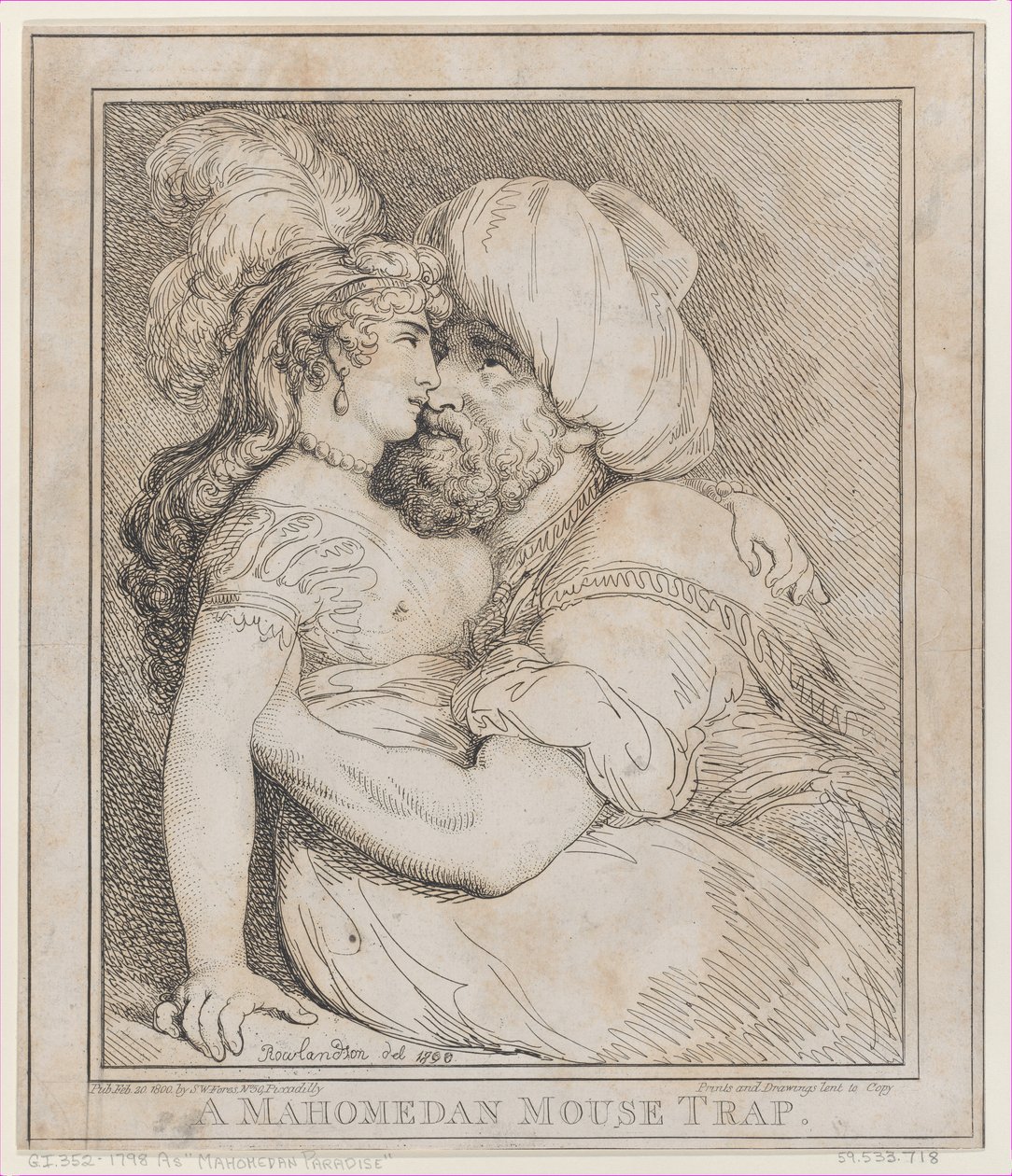 En mahomedan-musefelle, 20. februar 1800., 20. februar 1800. av Thomas Rowlandson