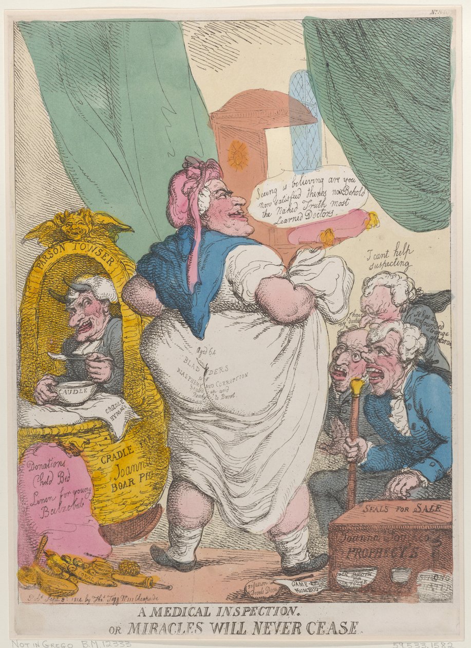 En medisinsk inspeksjon eller mirakler vil aldri opphøre, 15. september 1814., 15. september 1814. av Thomas Rowlandson