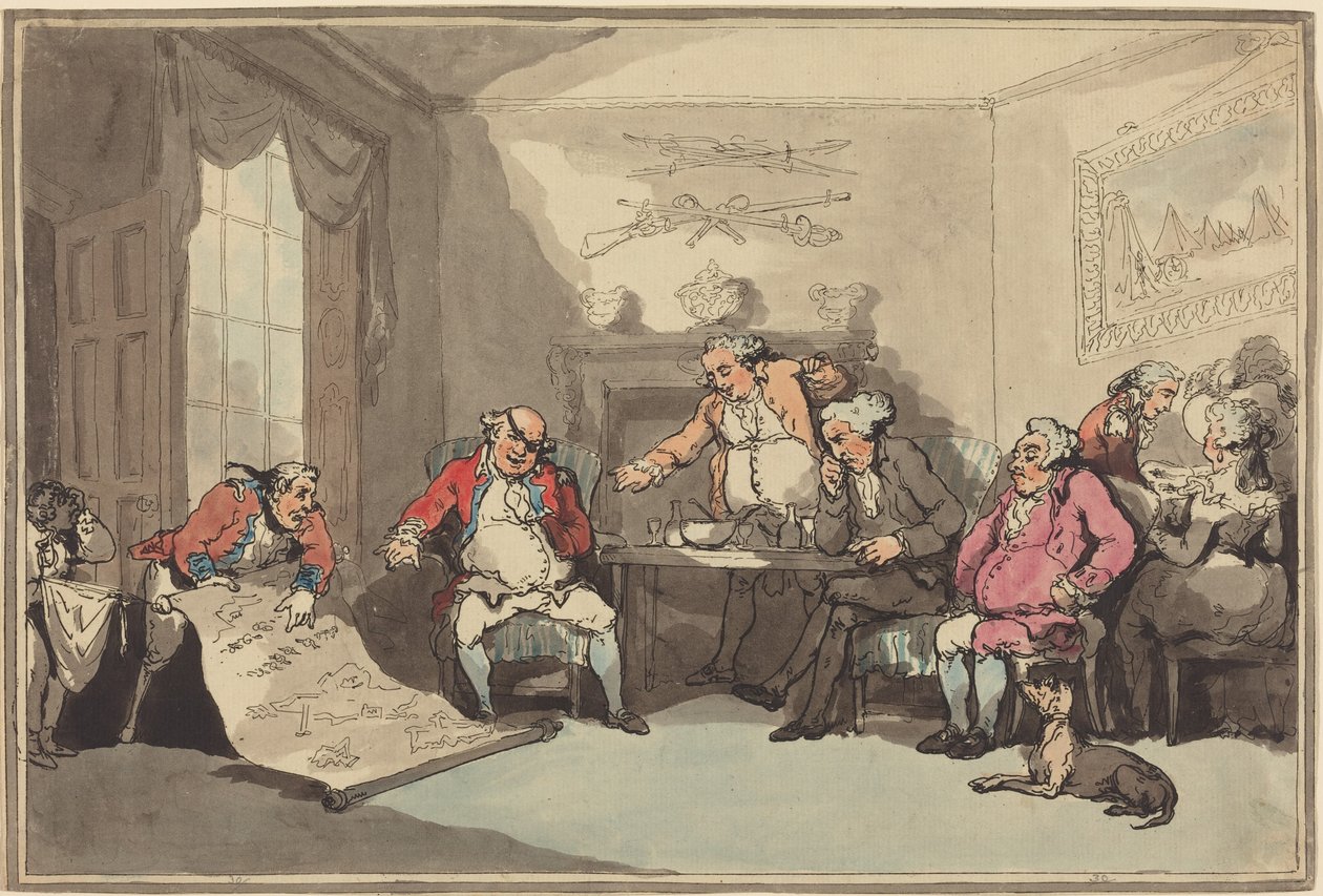 Et militsmøte av Thomas Rowlandson