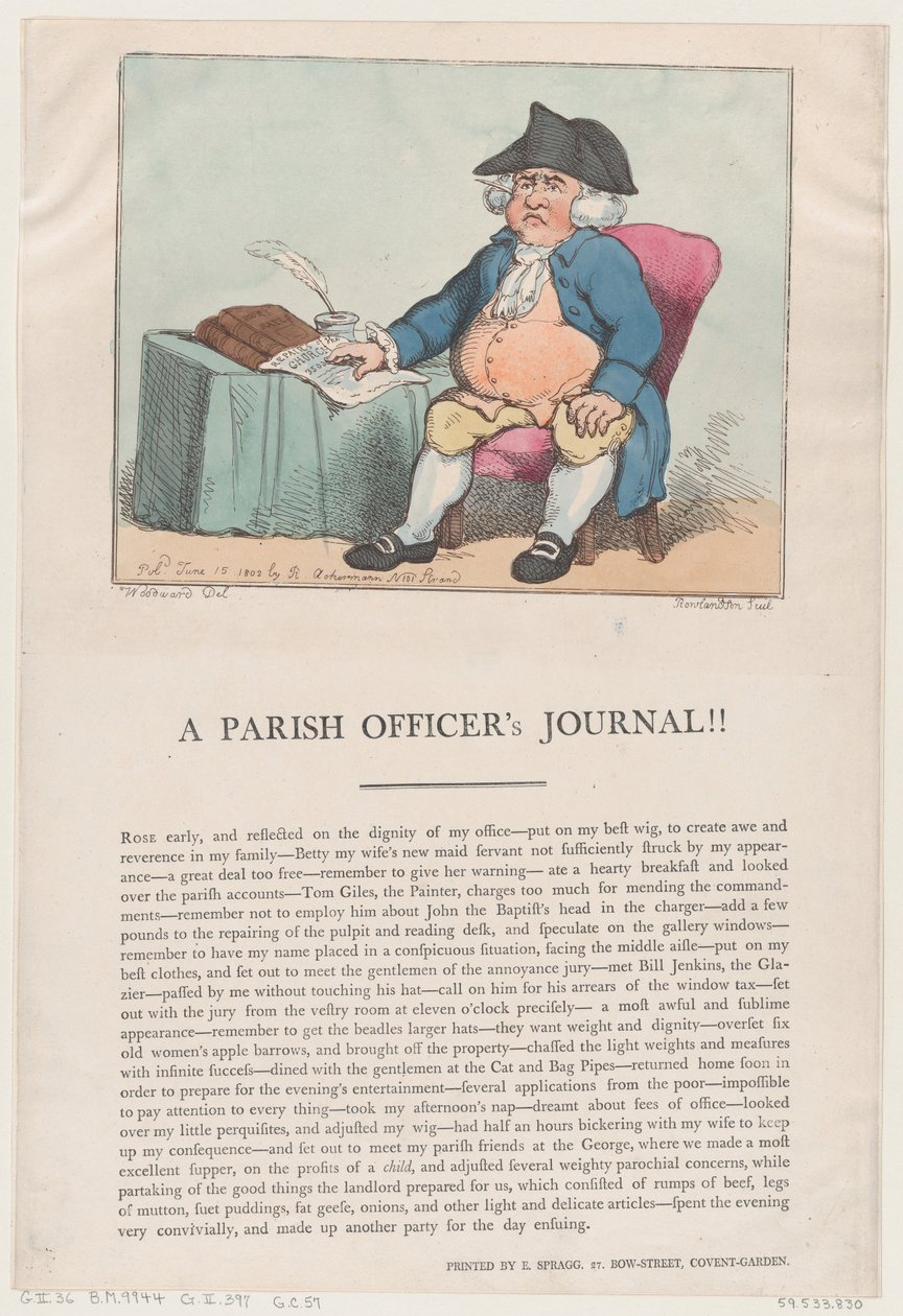 En menighetsoffisers journal!!, 15. juni 1802., 15. juni 1802. av Thomas Rowlandson