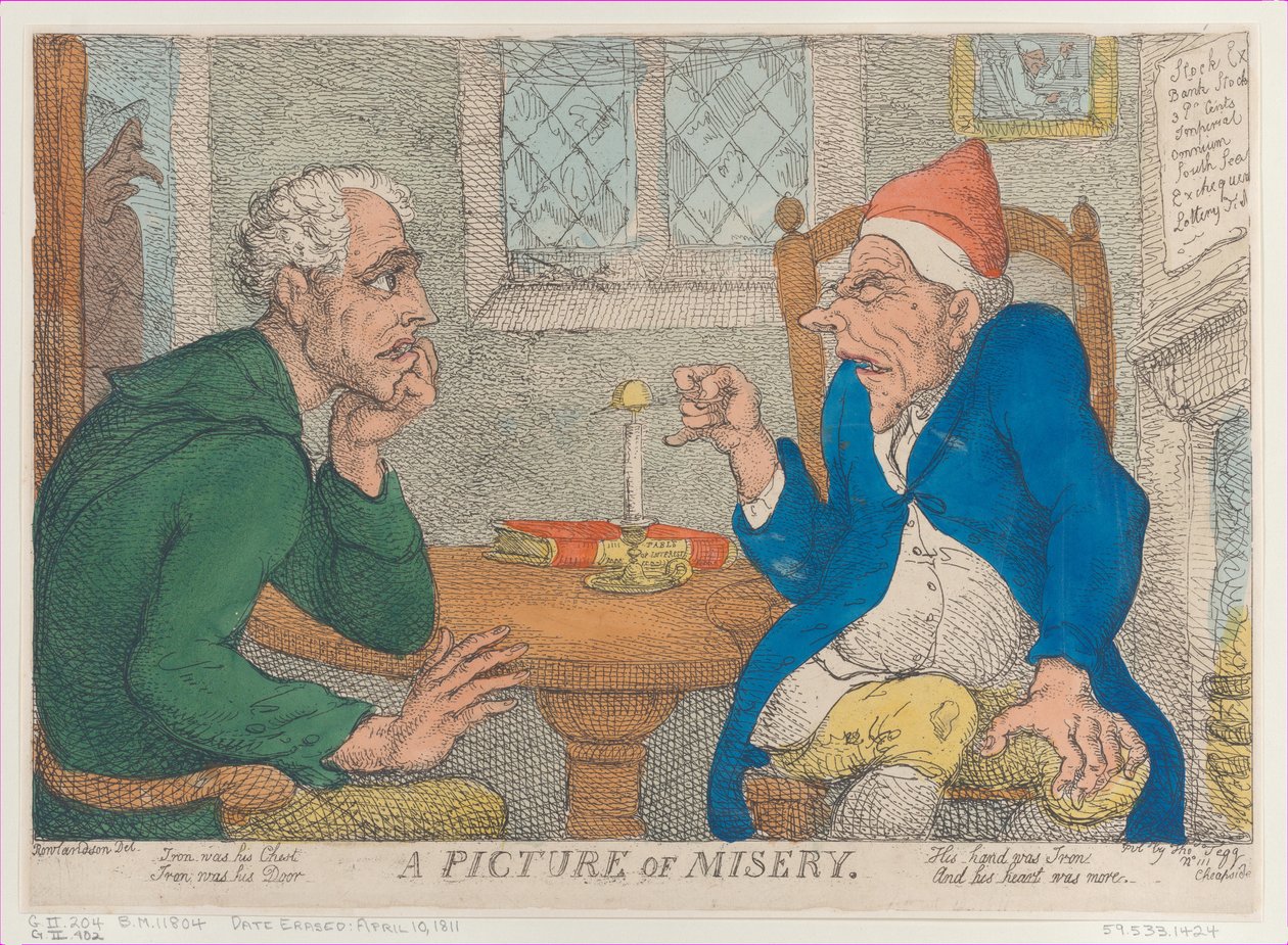 Et bilde av elendighet, 10. april 1811., 10. april 1811. av Thomas Rowlandson