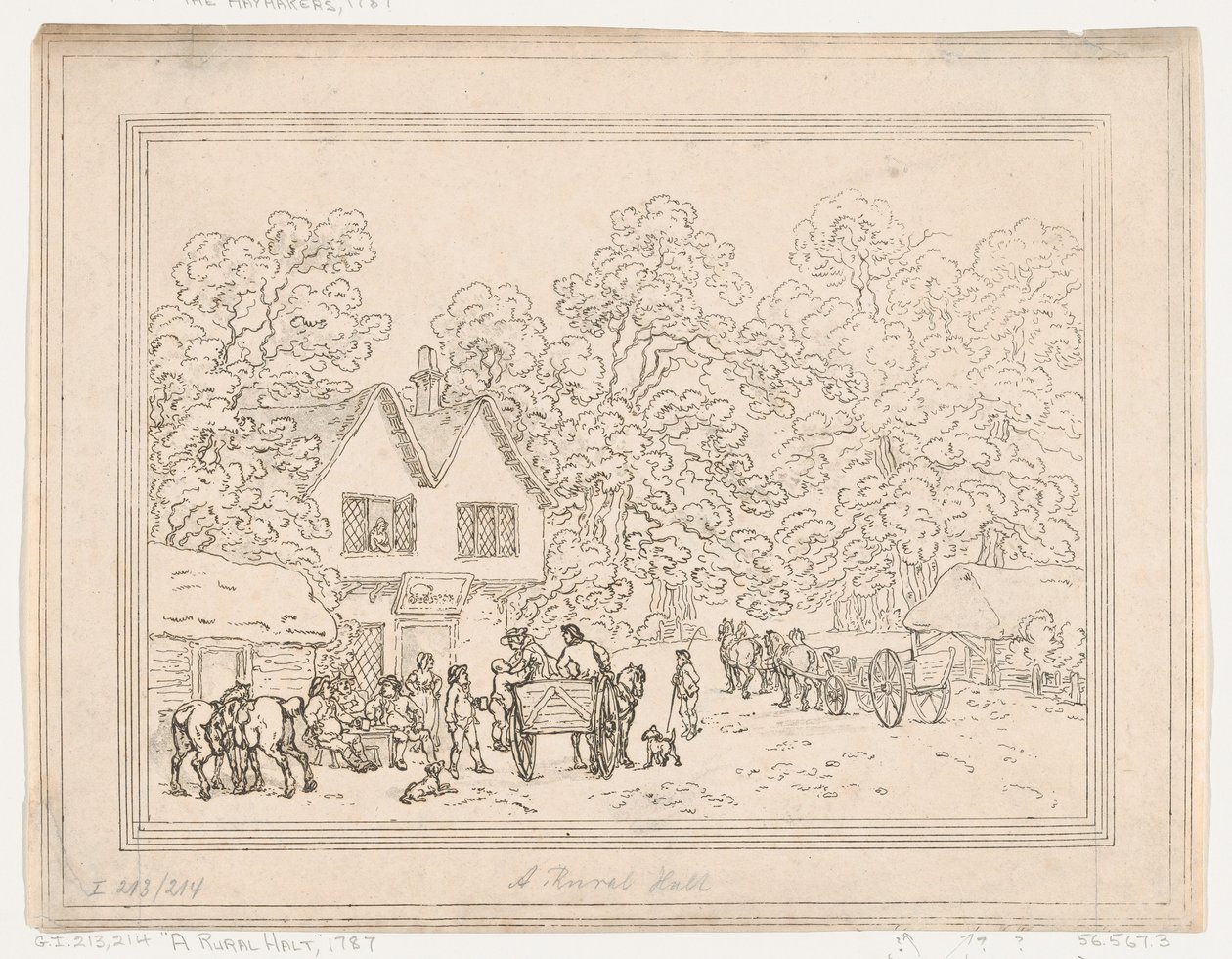 A Rural Stop, 1787., 1787. av Thomas Rowlandson