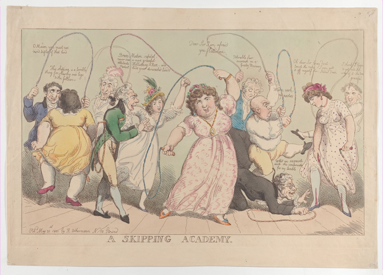A Skipping Academy, 20. mai 1800., 20. mai 1800. av Thomas Rowlandson