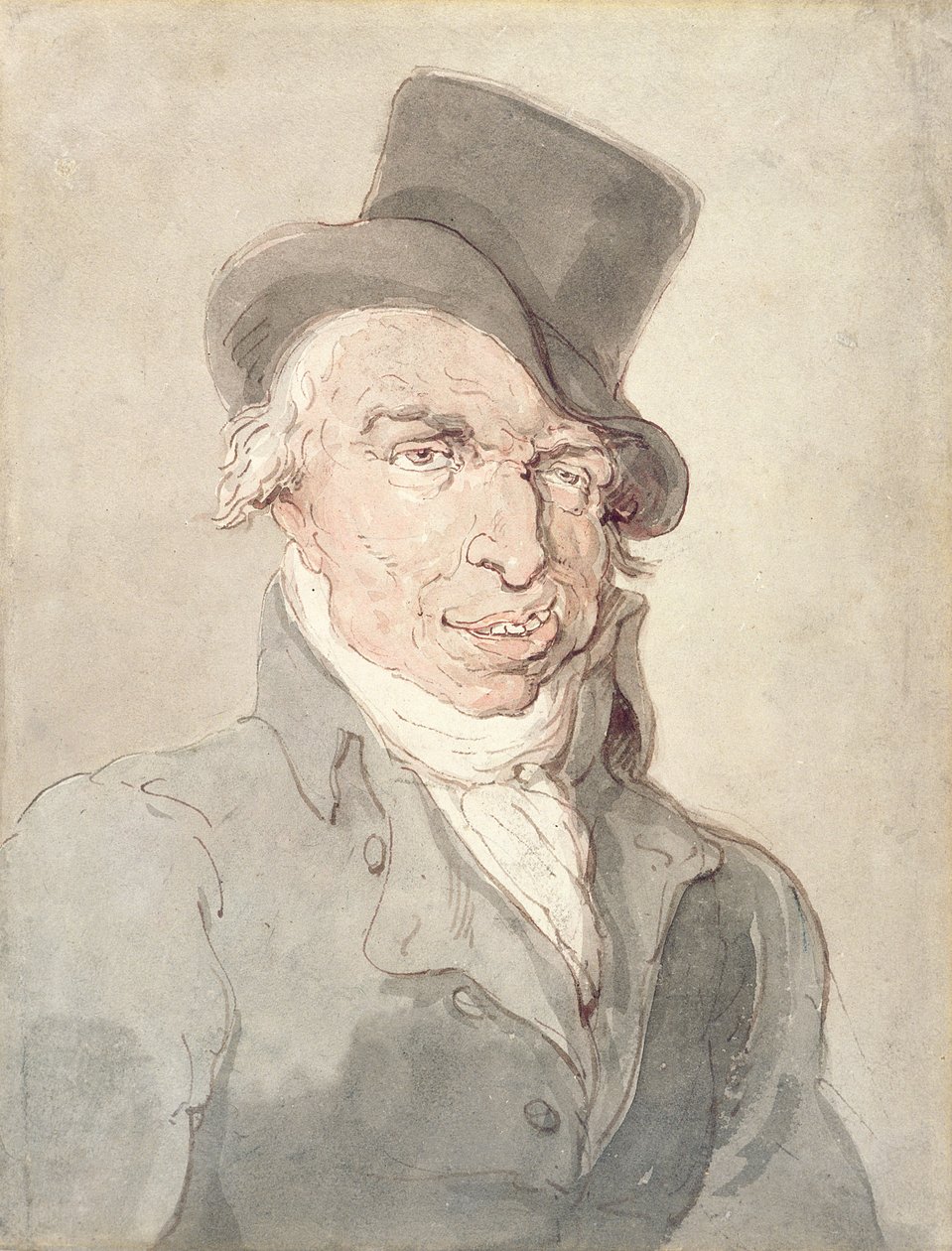 A Sporting Cove, ca. 1815-1820 (akvarell og penn over grafitt på papir) av Thomas Rowlandson