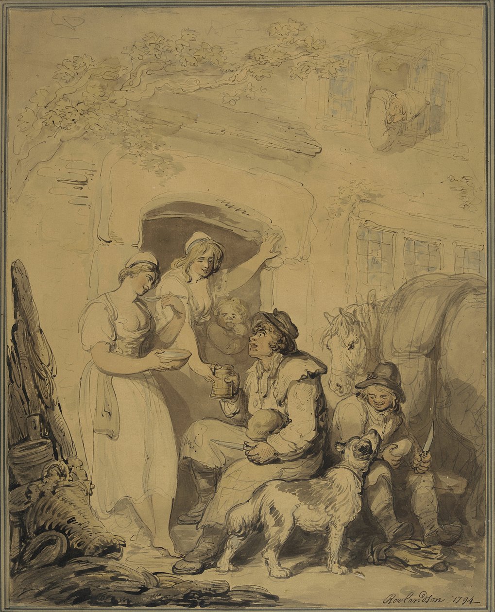 Et stopp på vertshuset av Thomas Rowlandson