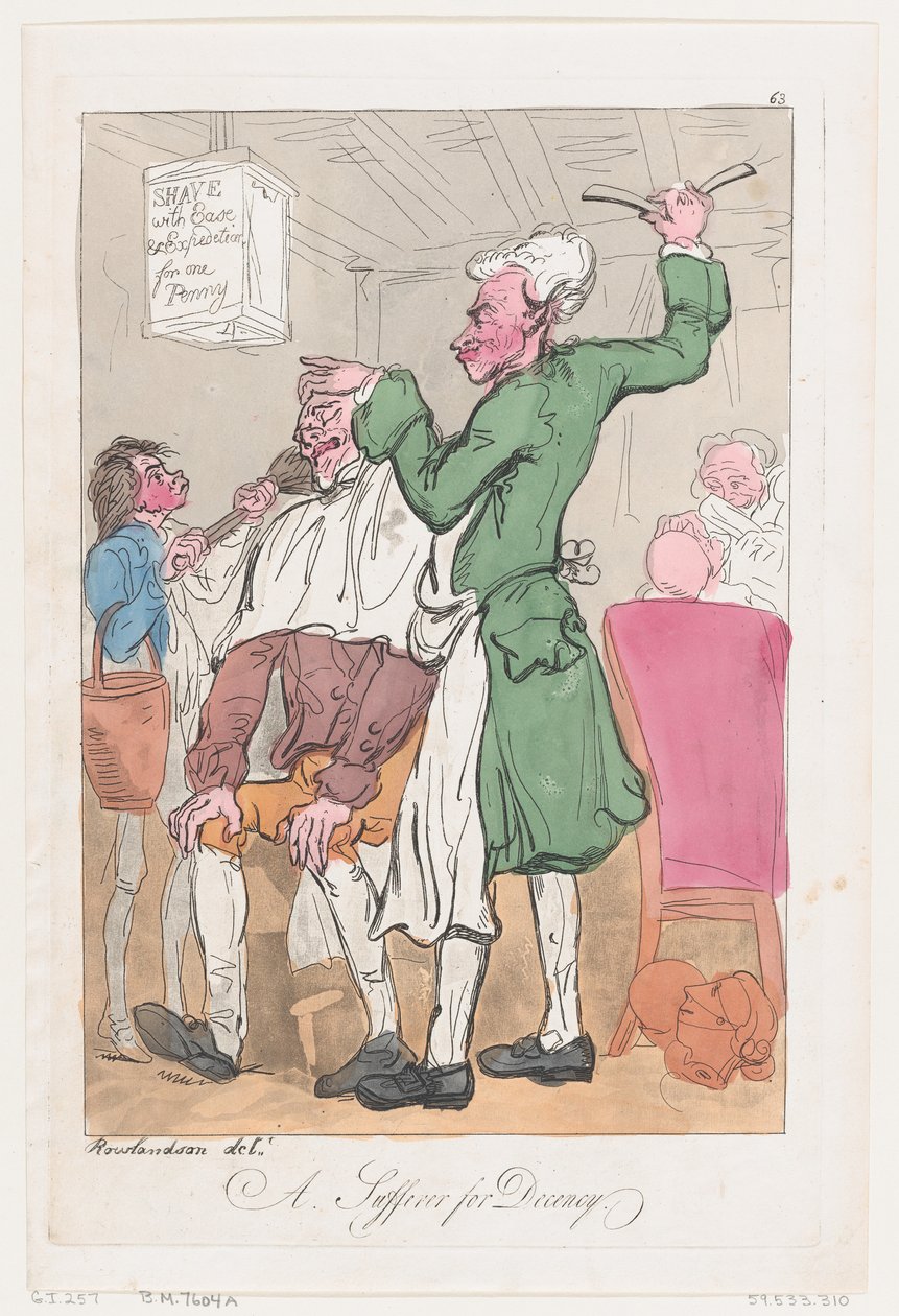 A Sufferer for Decency , 20. juni 1789., 20. juni 1789. av Thomas Rowlandson