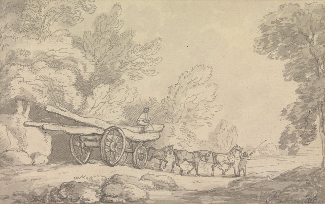 En trevogn av Thomas Rowlandson