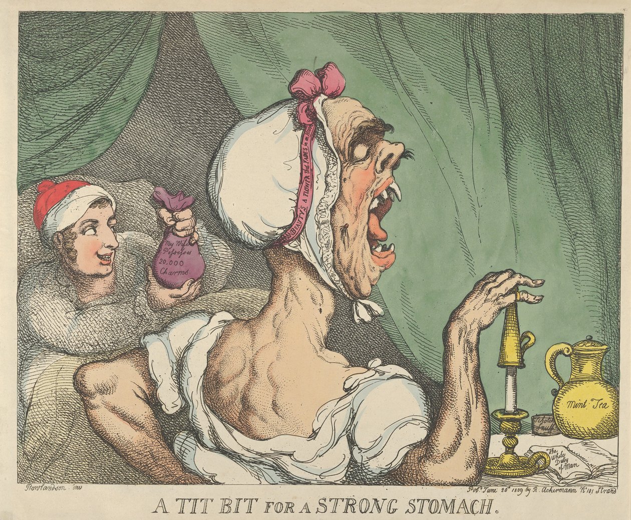 En meis for en sterk mage, 20. juni 1809., 20. juni 1809. av Thomas Rowlandson