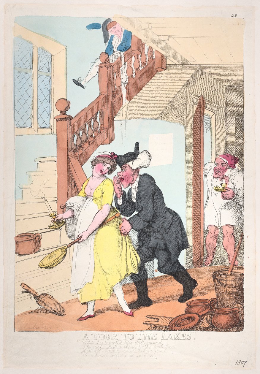 En tur til innsjøene, oktober 1807., oktober 1807. av Thomas Rowlandson