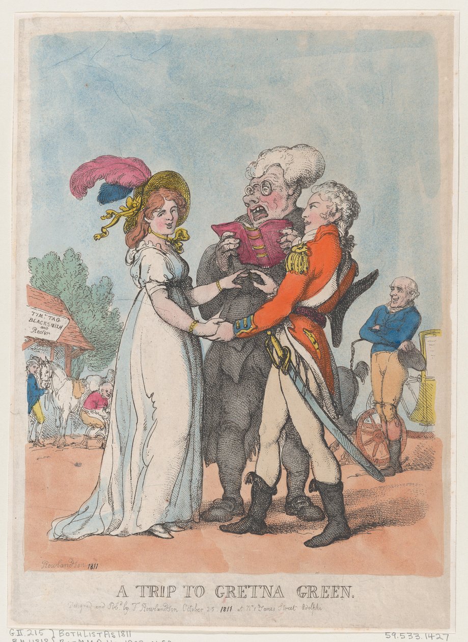 En tur til Gretna Green, 1803., 1803. av Thomas Rowlandson