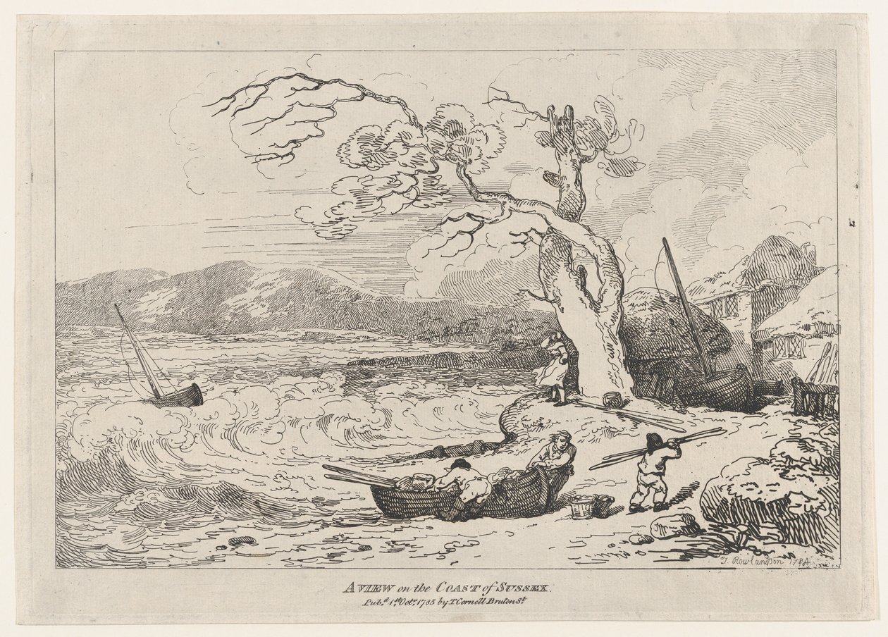 A View on the Coast of Sussex, 1. oktober 1785., 1. oktober 1785. av Thomas Rowlandson
