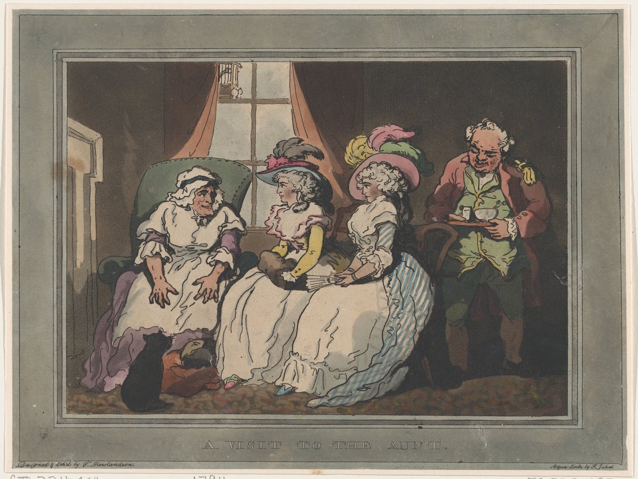 Et besøk hos tanten, 20. desember 1794., 20. desember 1794 av Thomas Rowlandson