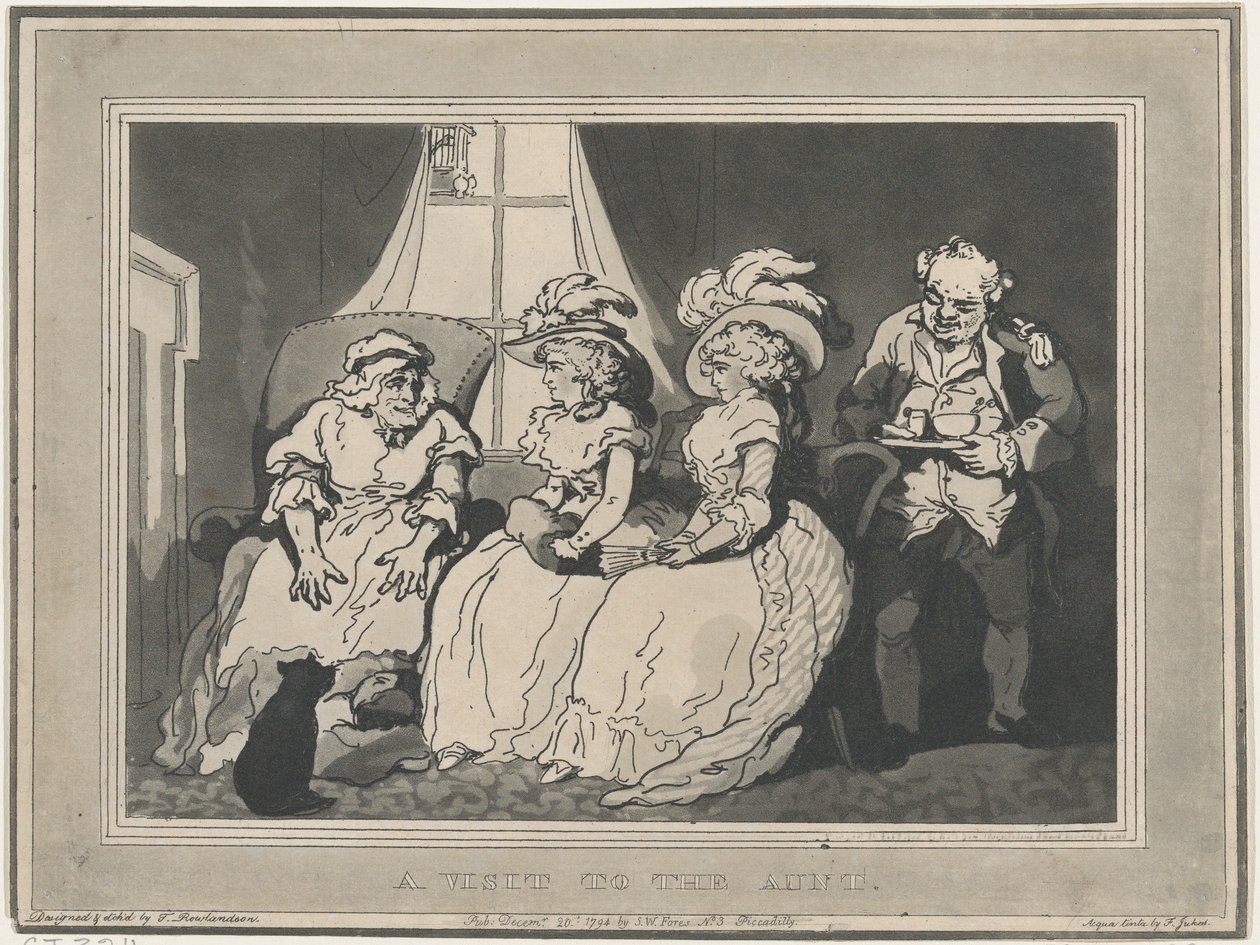 Et besøk hos tanten, 20. desember 1794., 20. desember 1794. av Thomas Rowlandson