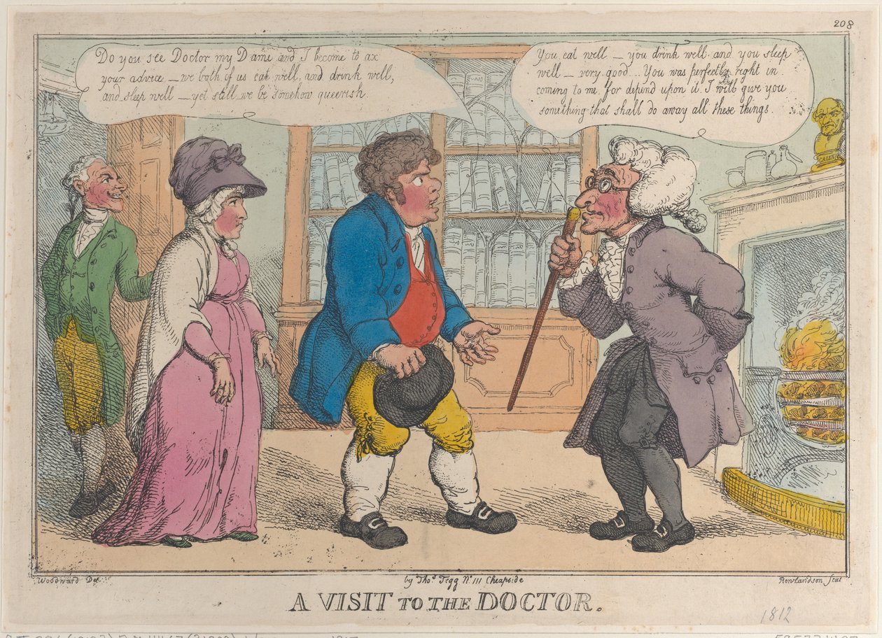 Et besøk hos legen, 1809-12., 1809-12. av Thomas Rowlandson