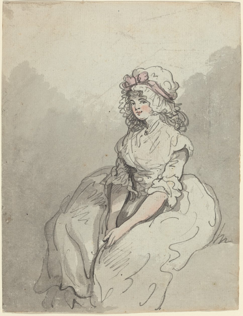En ung engelsk skjønnhet av Thomas Rowlandson