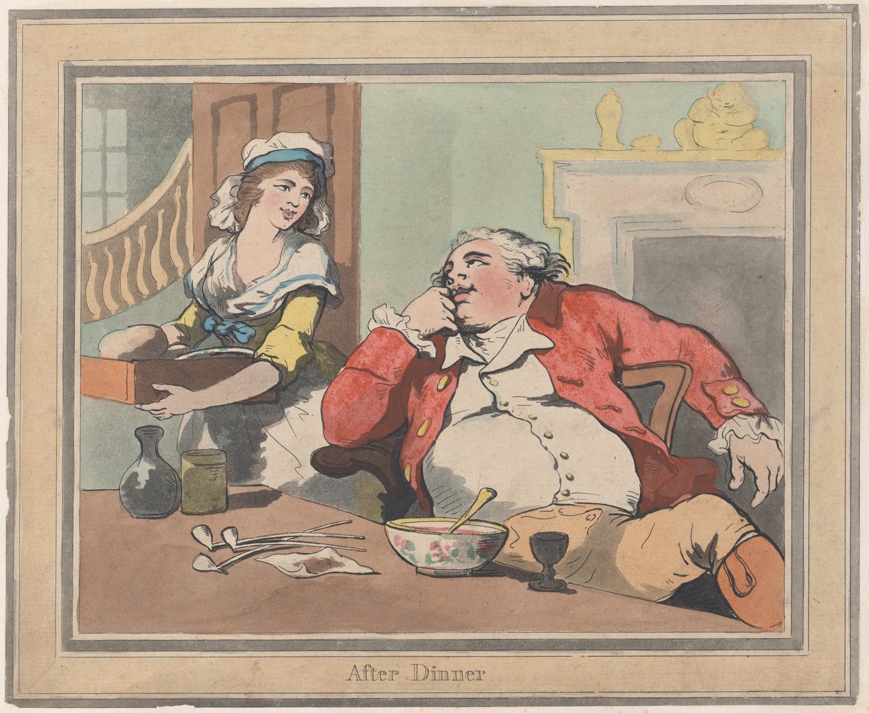 Etter middag, 22. oktober 1789., 22. oktober 1789. av Thomas Rowlandson