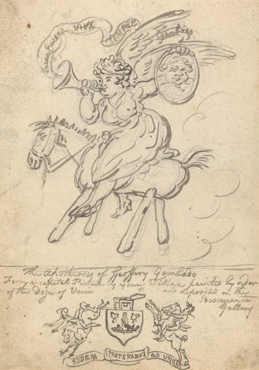 Albumtegning av Thomas Rowlandson