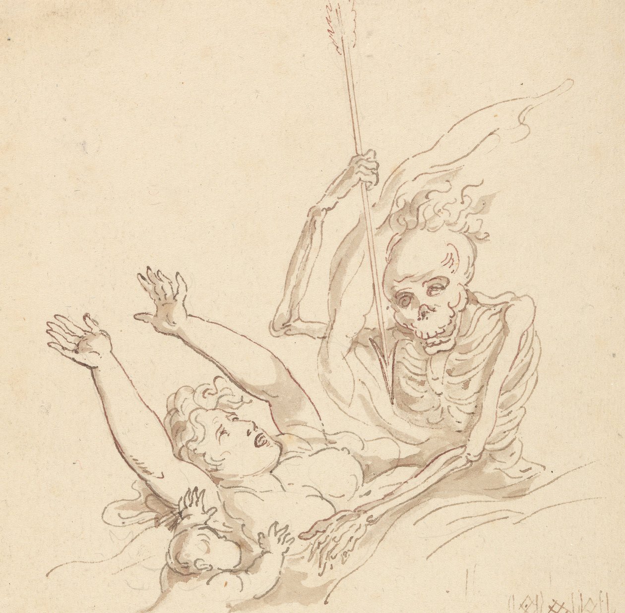 Albumtegning av Thomas Rowlandson