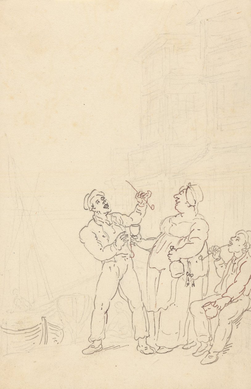 Albumtegning av Thomas Rowlandson