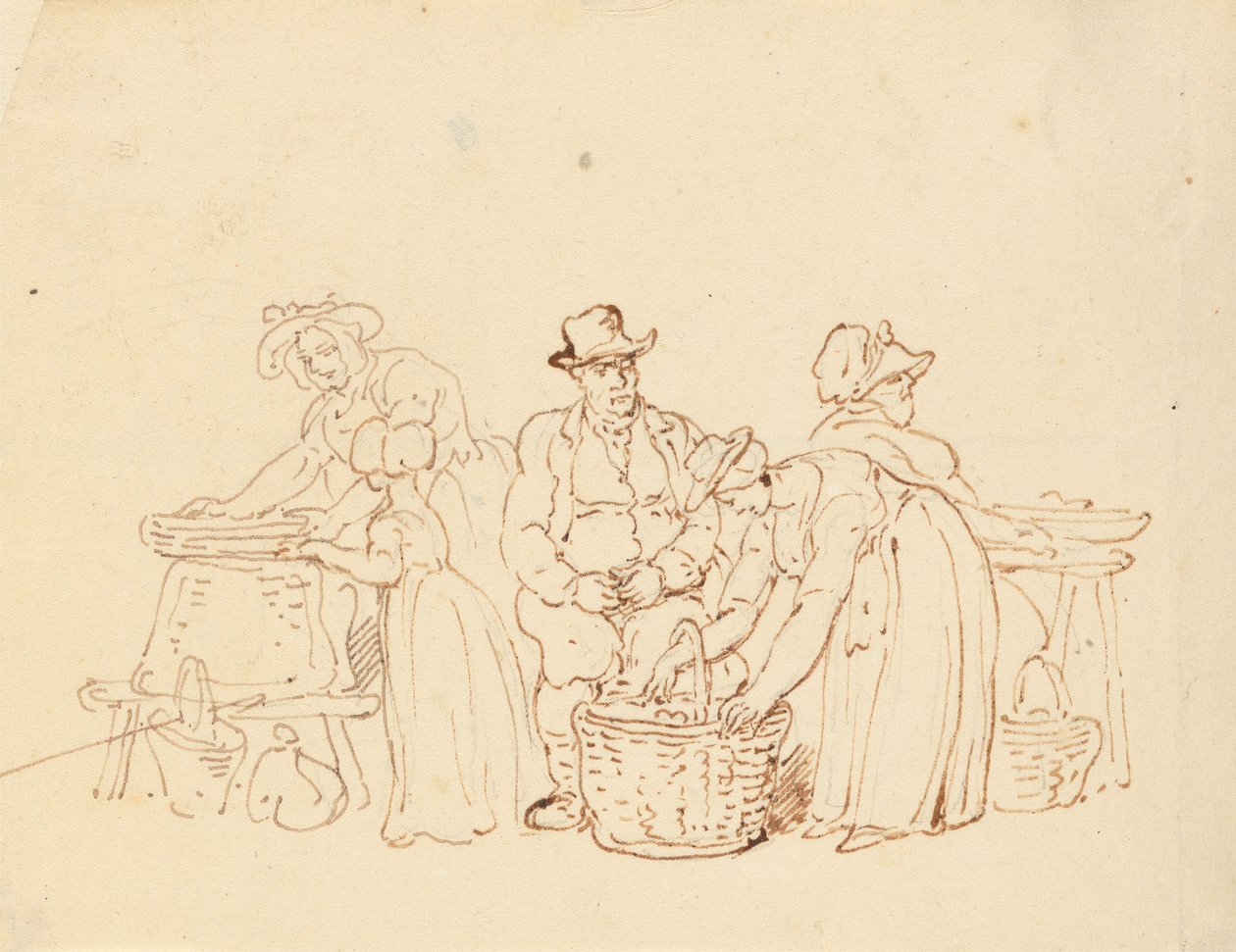Albumtegning av Thomas Rowlandson