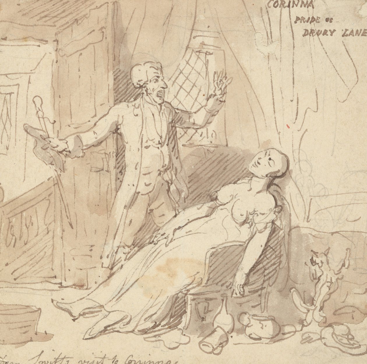 Albumtegning av Thomas Rowlandson
