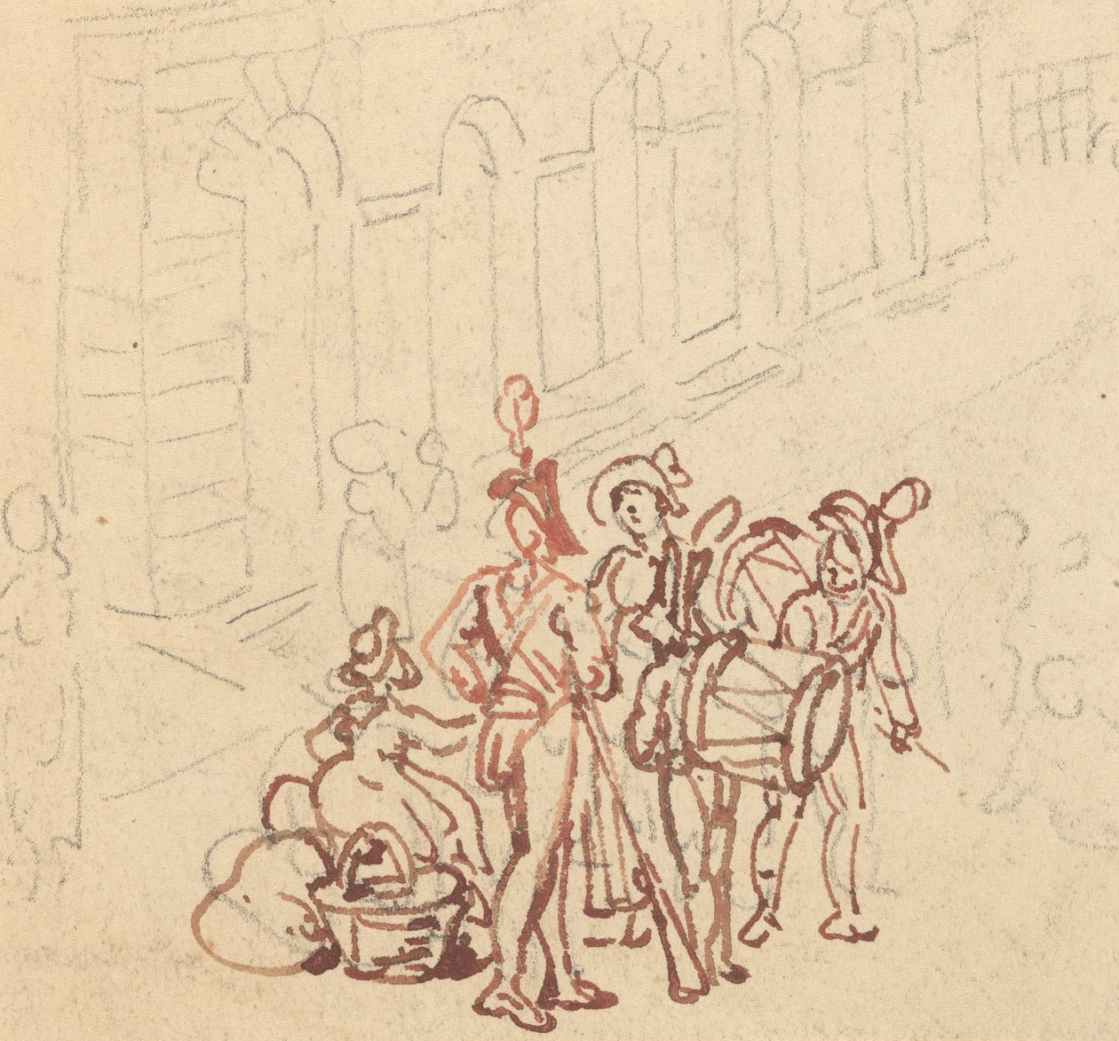 Albumtegning av Thomas Rowlandson