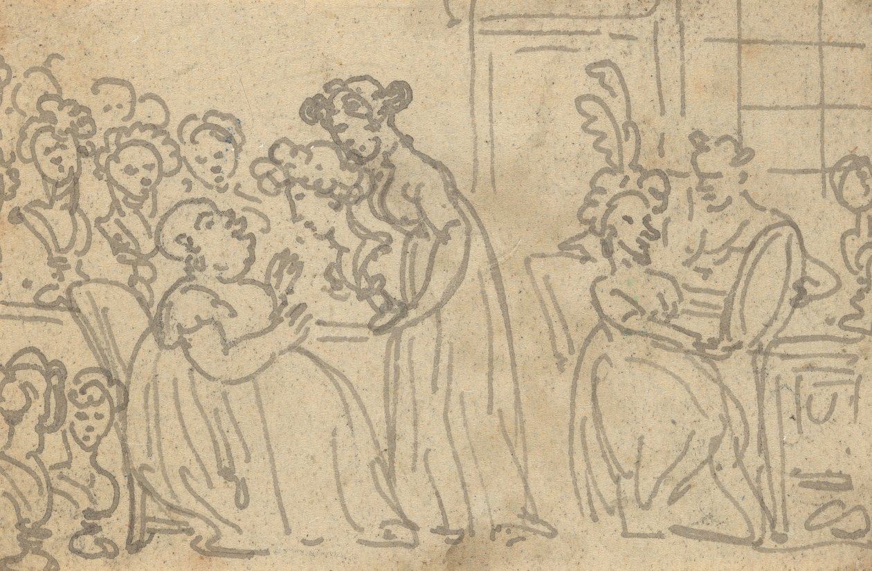 Albumtegning av Thomas Rowlandson