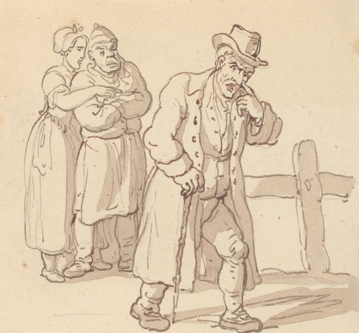Albumtegning av Thomas Rowlandson