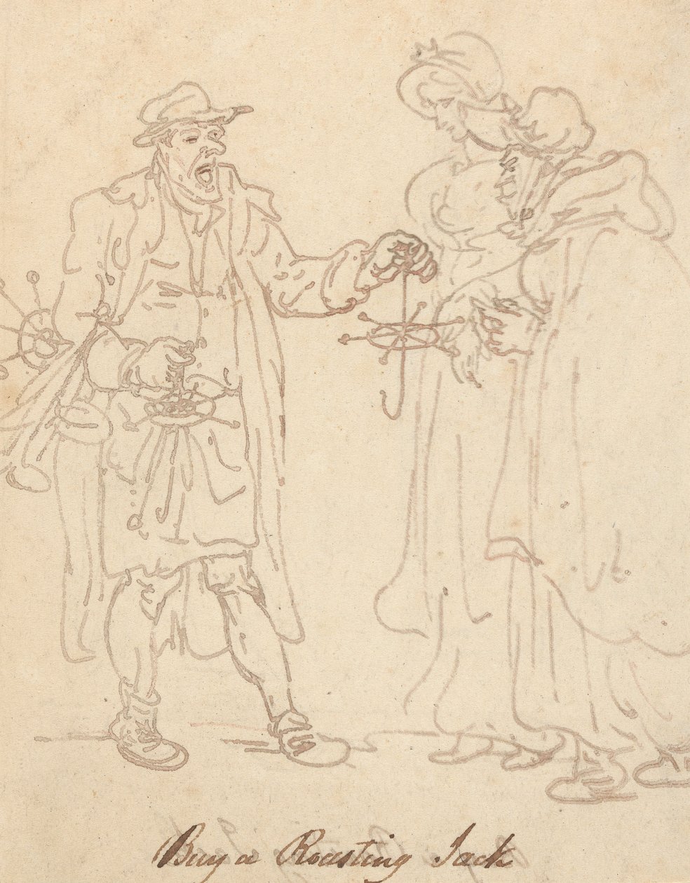 Albumtegning av Thomas Rowlandson