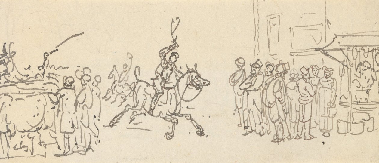 Albumtegning av Thomas Rowlandson
