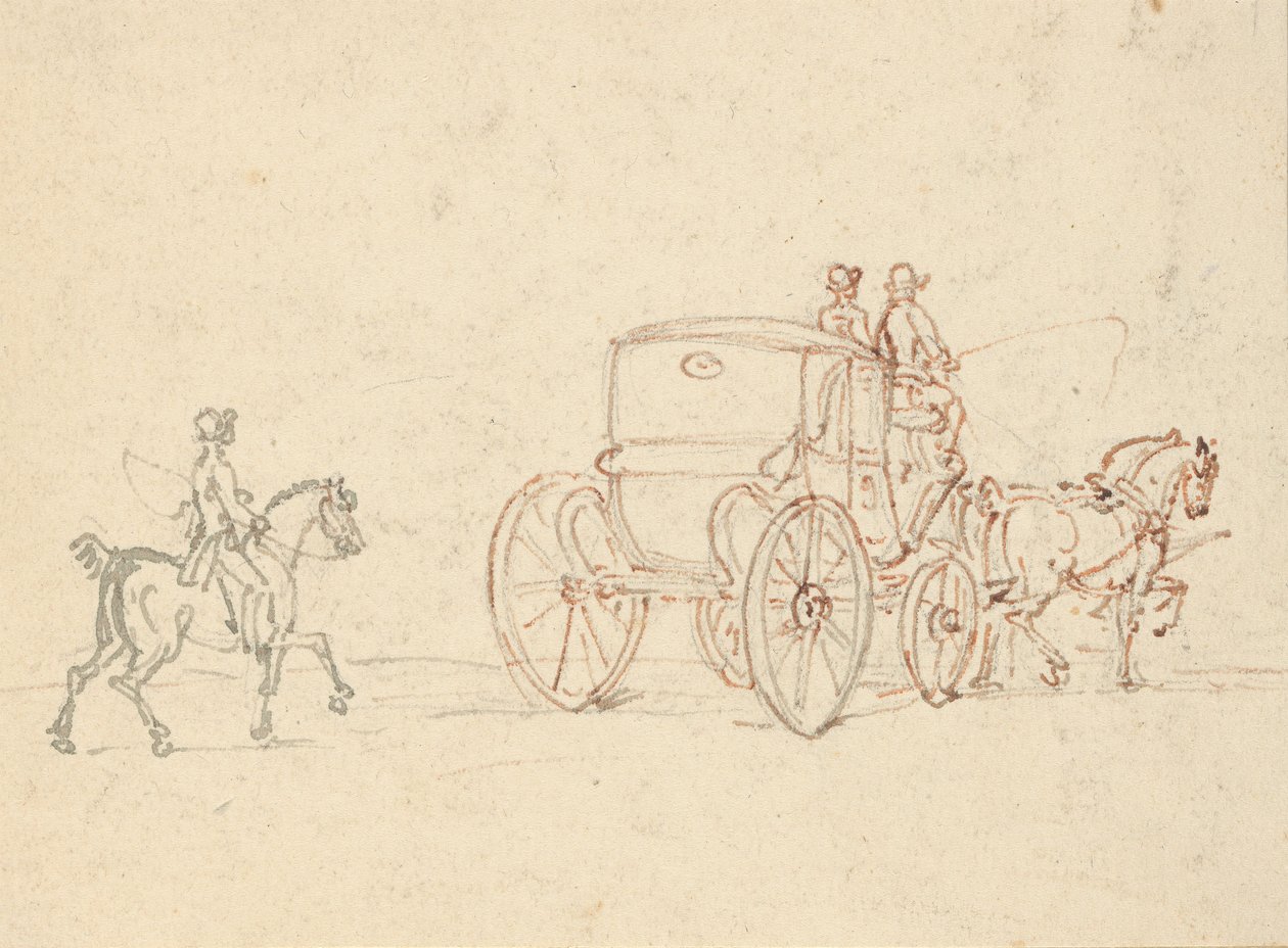 Albumtegning av Thomas Rowlandson