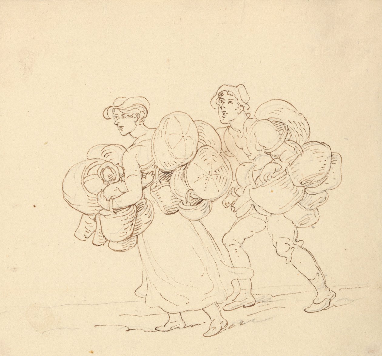 Tegning til albumet av Thomas Rowlandson