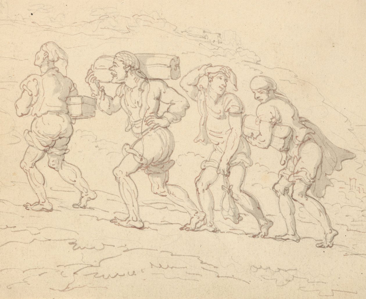 Albumtegning av Thomas Rowlandson