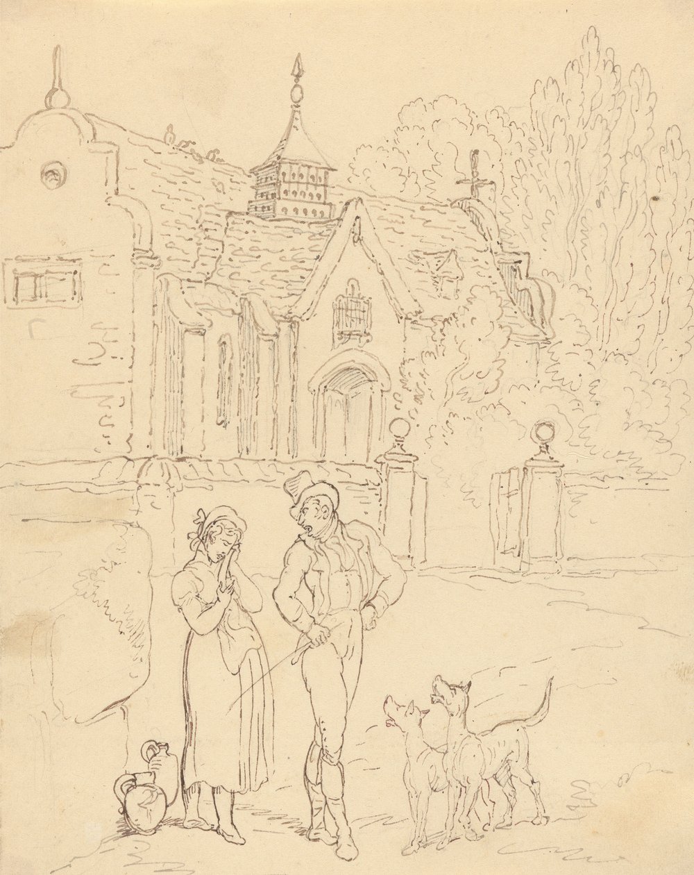 Albumtegning av Thomas Rowlandson