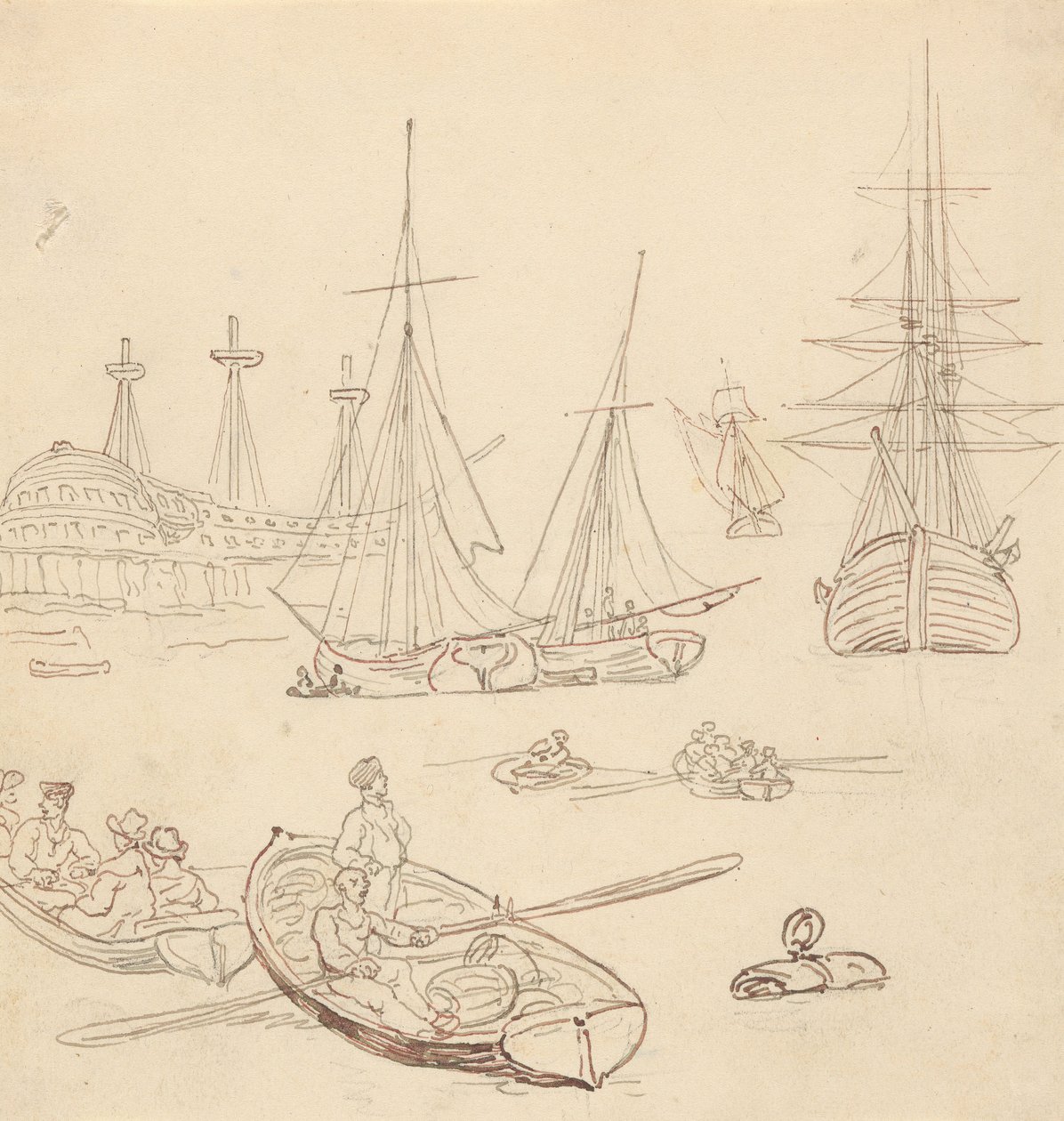 Albumtegning av Thomas Rowlandson