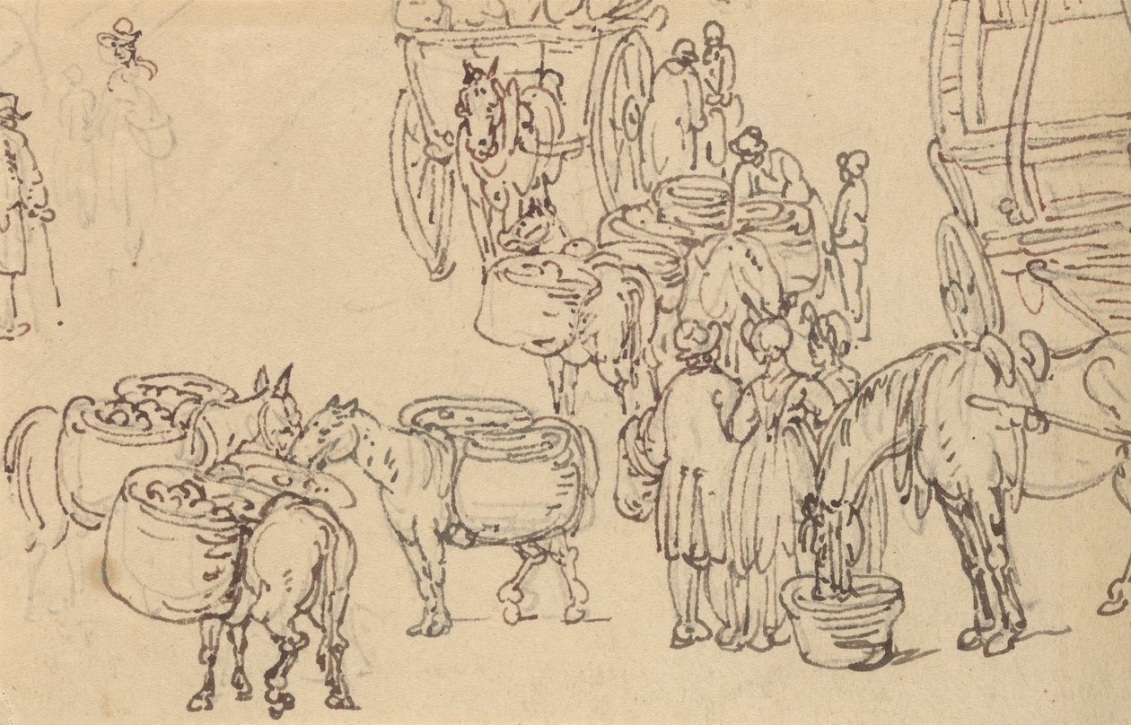 Albumtegning av Thomas Rowlandson